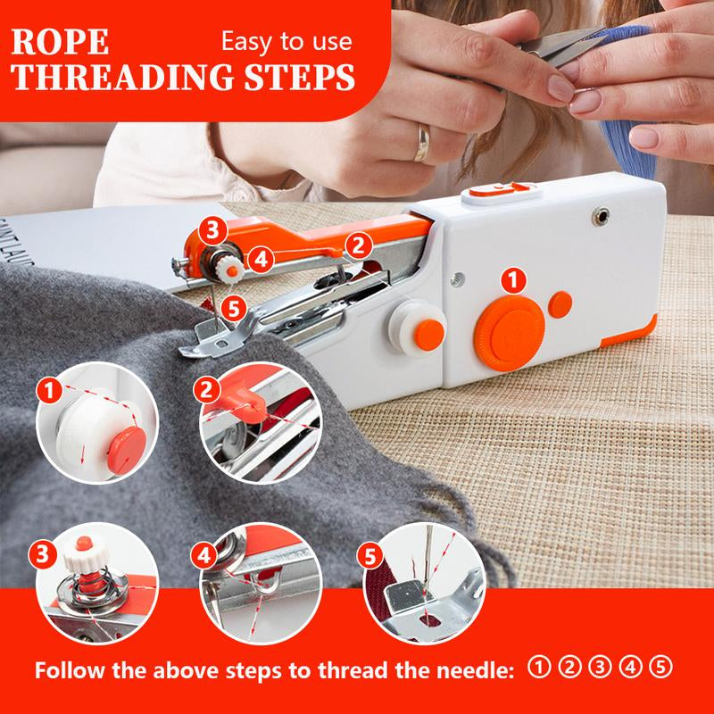 Mini Handheld Sewing Machine without Battery,1 Count Portable Electric Stitcher,Sewing Supplies for Home Use,Gift for Mom,Fall Essentials - Mini Portable Cordless