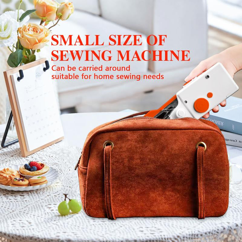 Mini Handheld Sewing Machine without Battery,1 Count Portable Electric Stitcher,Sewing Supplies for Home Use,Gift for Mom,Fall Essentials - Mini Portable Cordless