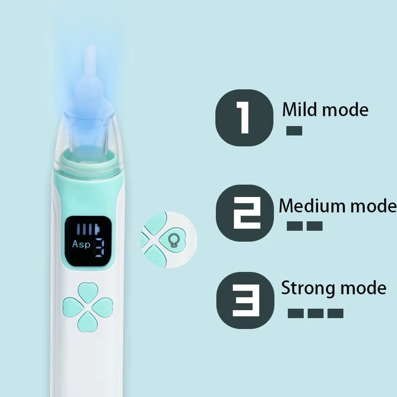 3-In-1 Electric Nasal Aspirator Nasal Washer Electric Newborn Baby and Children'S Nasal Mucus Cleaning Tool Silent Utensils Sets