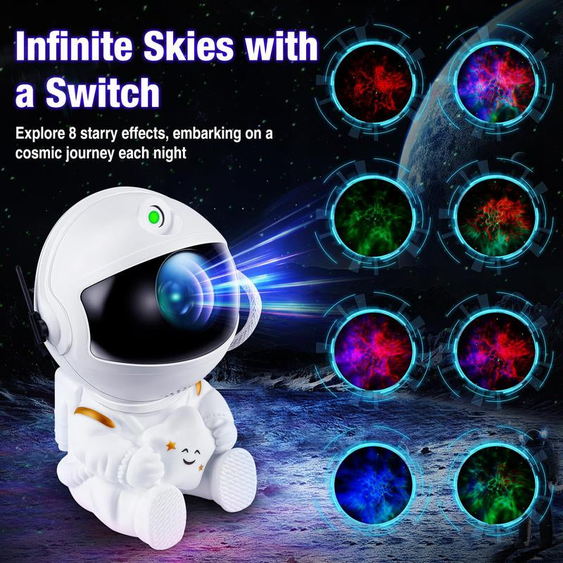 Astronaut Projector,Star Projector Galaxy Light,Night Light,Light Projector for Bedroom,Starry Nebula Ceiling LED Lamp with Remote