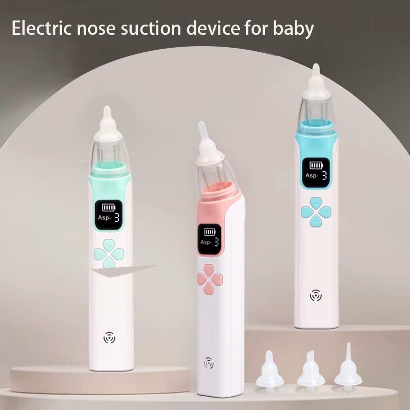 3-In-1 Electric Nasal Aspirator Nasal Washer Electric Newborn Baby and Children'S Nasal Mucus Cleaning Tool Silent Utensils Sets