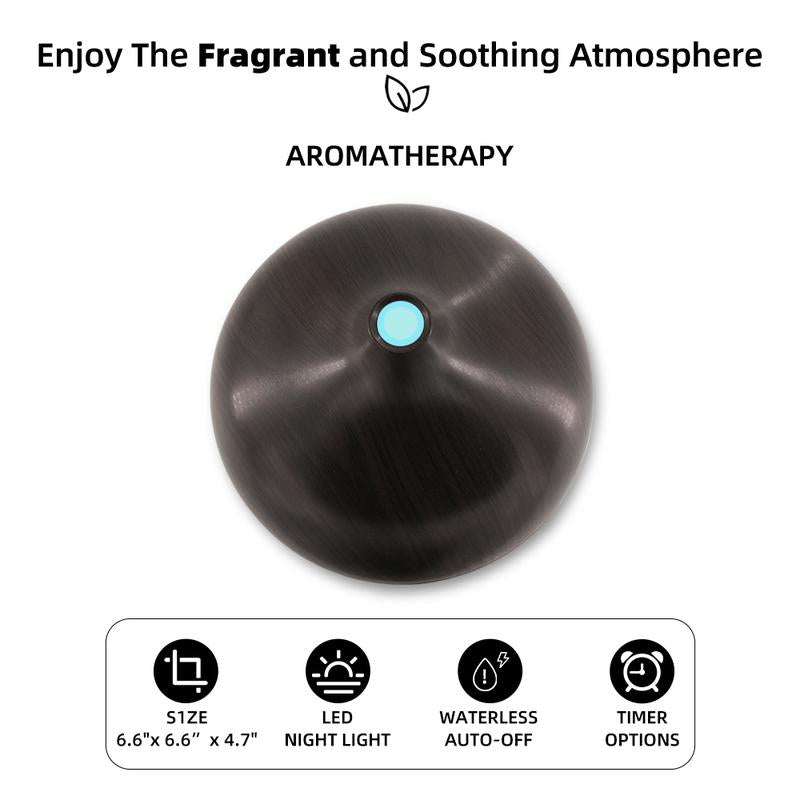 550Ml Wood Grain Essential Oil & Air , Ultrasonic Aroma with 7 Color LED Lights for Stress Relief,Better Sleep & Spa Relaxation, Air Purifier (Includes 6 Premium Oils & Remote) Fragrance Aroma Fragrance Home Humidifiers Diffuser Addict Timer