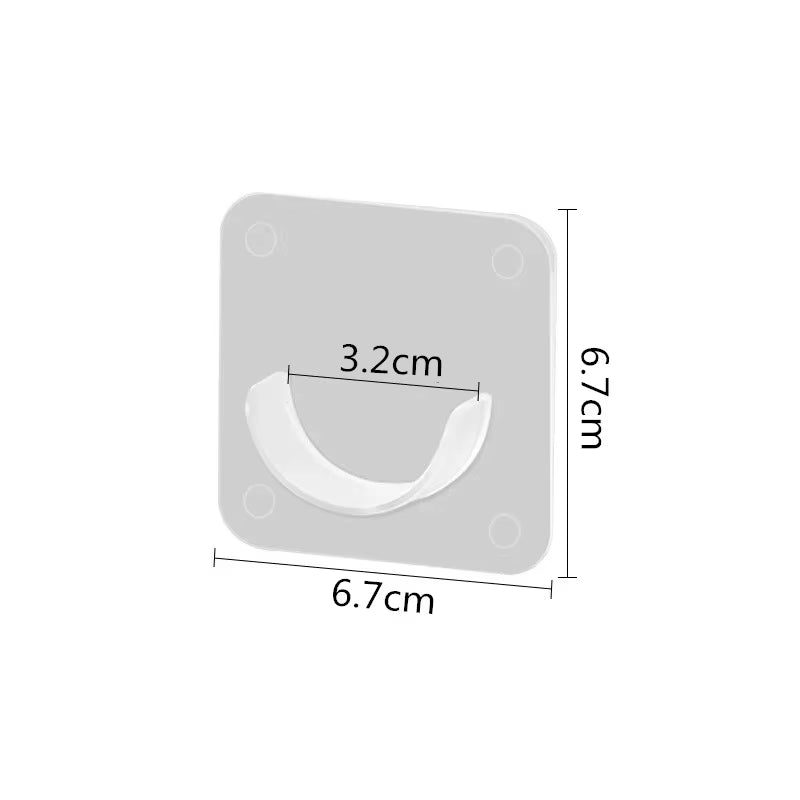 2/6/8Pcs Punch-Free Household Telescopic Pole Support Sticker Nail-Free Adjustable Rod Holder Crossbar Wall Hooks Fixing Bracket