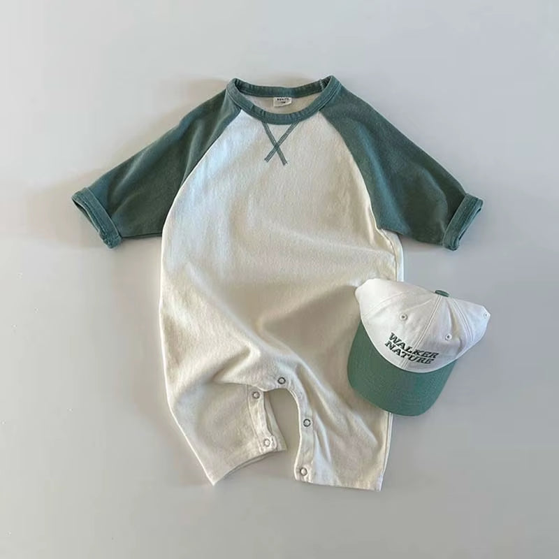 New Spring Autumn Baby Bodysuit Soft Cotton Toddler Jumpsuits for Girls Boys Newborn One-Piece Clothes Korea Style Infant Romper