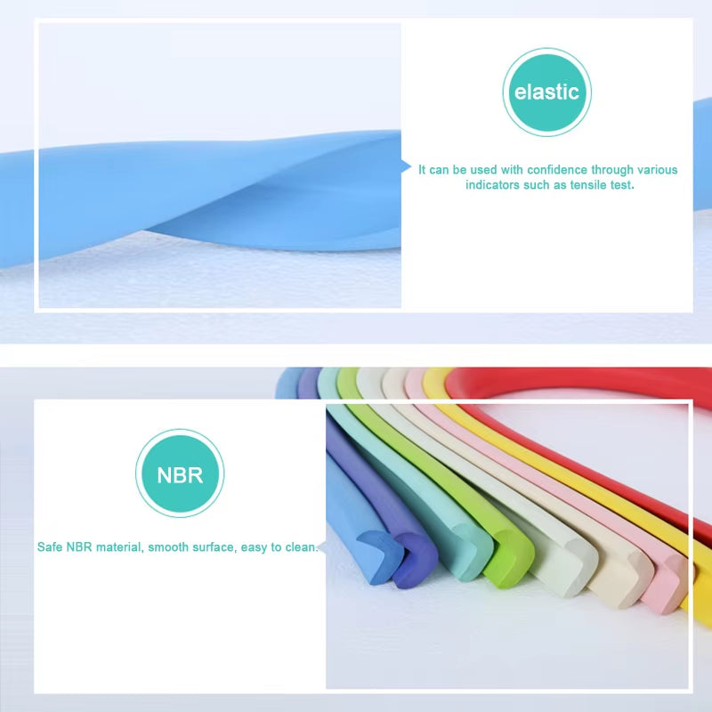 2M Soft Baby Safety Desk Table Edge Guard Strip Security L-Shaped Kids Protection Bumper Edge Angle Home Anti-Collision Strip