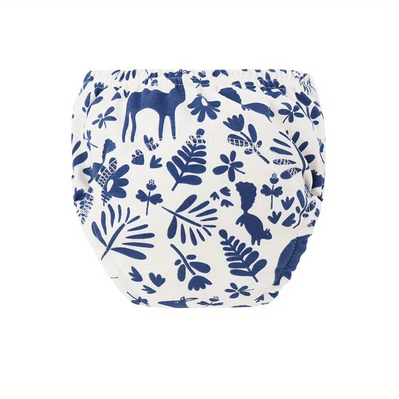 4Pcs/Lot Baby Training Pants for Boys Girls Cartoon Printed Diaper Pants Set Kids Underwear Breathable Cotton Reusable