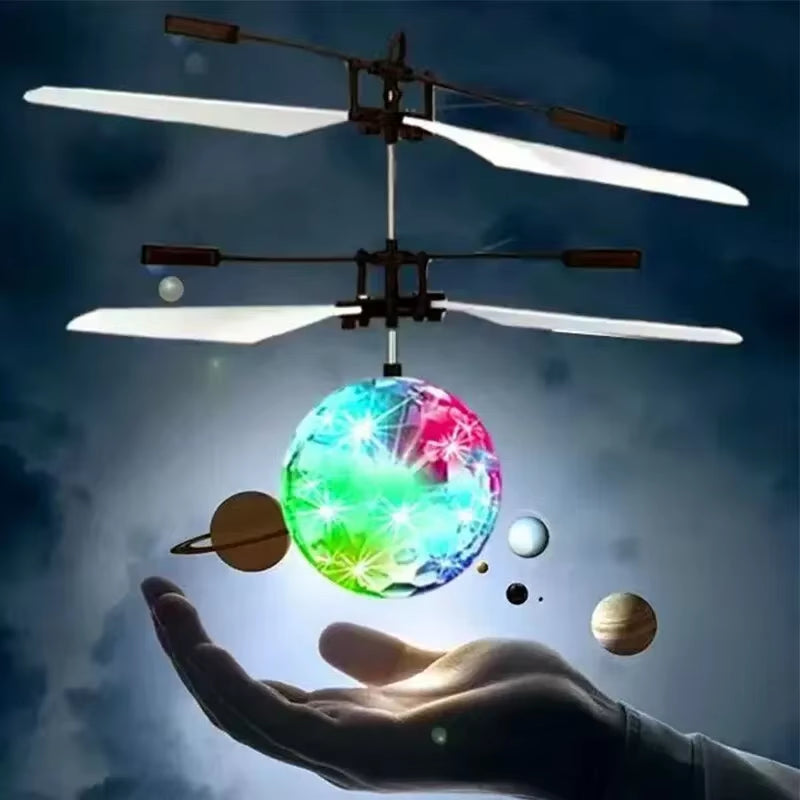 Unique Toy Gesture-Controlled Colorful Luminous Crystal Ball Pendant Children'S Unique Gift Remote-Controlled Sensing Light Ball