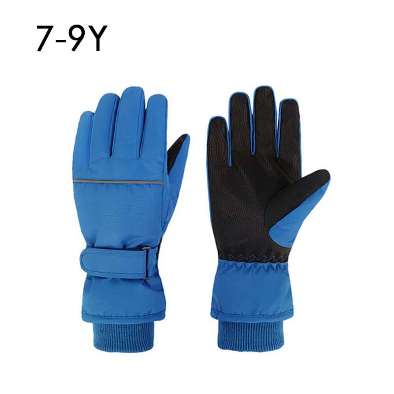 2025 Children Ski Gloves Keep Finger Warm Waterproof Thicken Mittens Winter Snowboard Snow Kids Gloves for Boys Girl Accessories