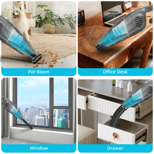 Handheld Vacuum Cordless Portable Car Vacuum Cleaner for Car Cleaning