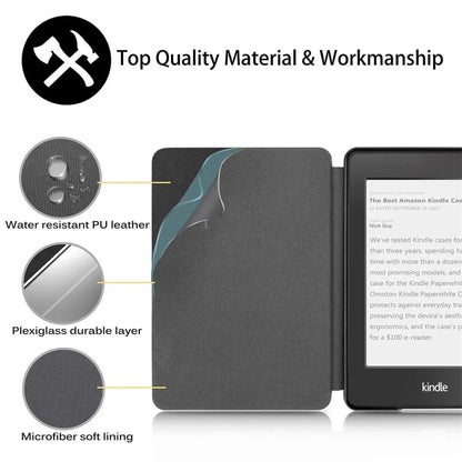 Case for Kindle 2024 2022 2021 Paperwhite Colorsoft 1 2 3 5 6 10Th 11Th 12Th Generation 6 6.8 7 Inch Magnetic Pouch Cover Shell