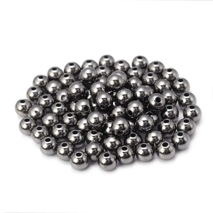 50-500Pcs/Lot 3-12Mm CCB Ball Beads Gold Color round Loose Spacer Bead for Making DIY Bracelet Necklace Jewelry Accessories