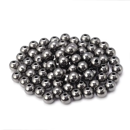 50-500Pcs/Lot 3-12Mm CCB Ball Beads Gold Color round Loose Spacer Bead for Making DIY Bracelet Necklace Jewelry Accessories