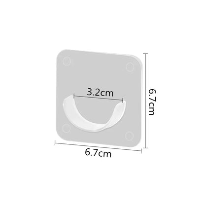 2/6/8Pcs Punch-Free Household Telescopic Pole Support Sticker Nail-Free Adjustable Rod Holder Crossbar Wall Hooks Fixing Bracket
