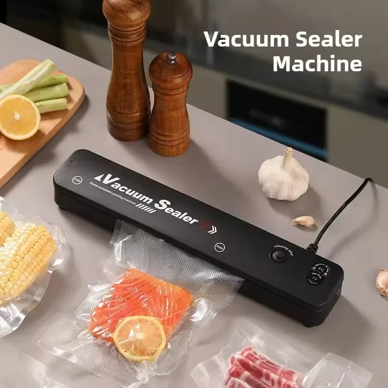 Automatic Packaging Machine Food Vacuum Sealing Machine Portable Household Vacuum Food Sealing Kitchen Helper 220V