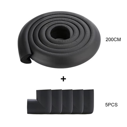 2M Soft Baby Safety Desk Table Edge Guard Strip Security L-Shaped Kids Protection Bumper Edge Angle Home Anti-Collision Strip